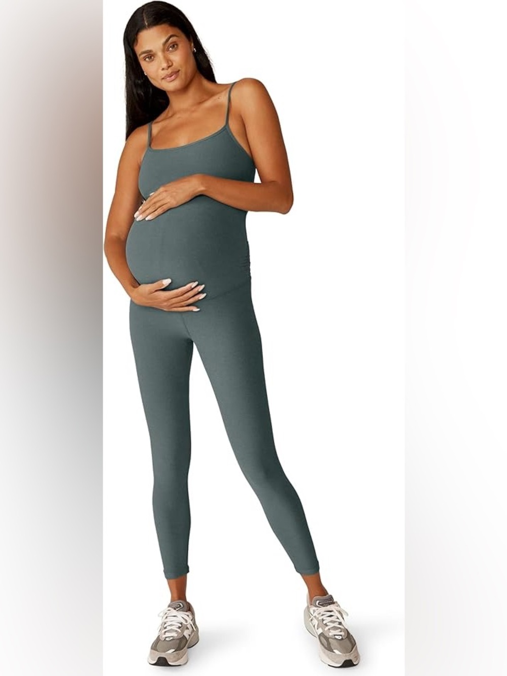 Beyond Yoga Women's Maternity Jumpsuit in Slate Green